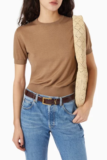 Cassandre Belt in Eel Leather