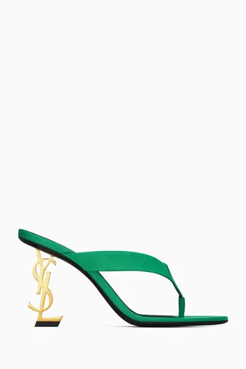 Opyum Mules in Satin Crepe