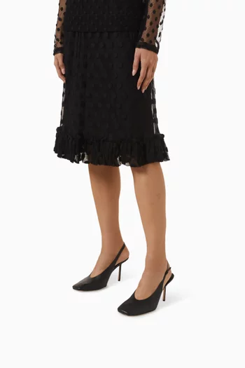 Sierra 90 Slingback Pumps in Leather