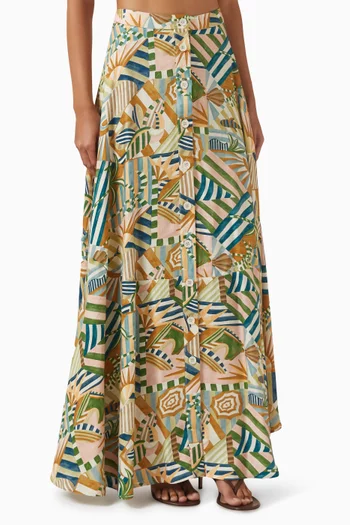 Bethany Skirt in Linen Blend