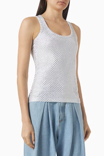 Canotta Embellished Tank Top