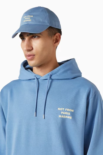 Slogan Cap in Cotton