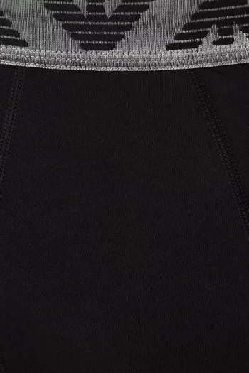 Logo Boxer Briefs in Stretch-cotton, Set of 3