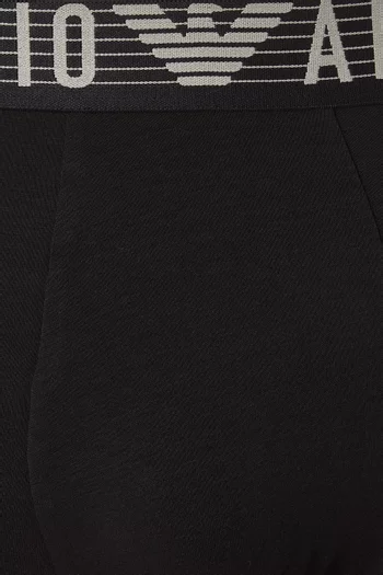 Logo Boxer Briefs in Stretch-cotton, Set of 2