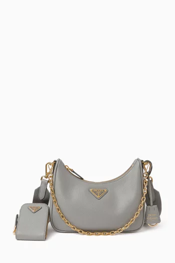 Re-Edition 2005 Shoulder Bag in Saffiano Leather