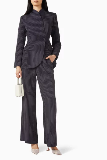 Pinstripe Flare Pants