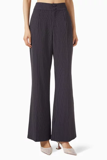 Pinstripe Flare Pants