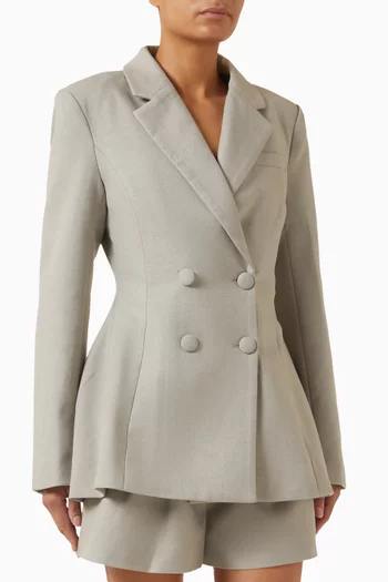 Oversized Blazer in Wool Blend