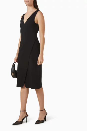 V-neck Midi Dress