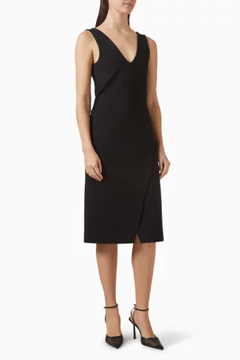 V-neck Midi Dress