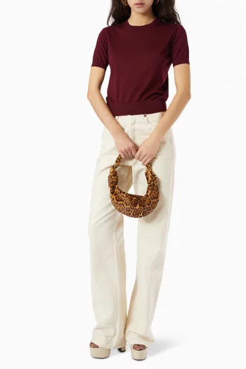 Knit Crewneck T-shirt in Cashmere Blend