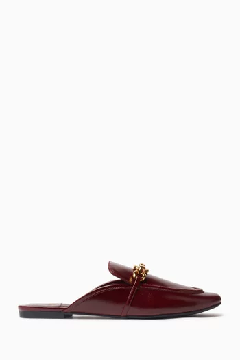 Clerk Slippers in Leather