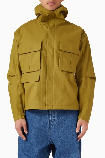 Technical Jacket in Linen & Cotton