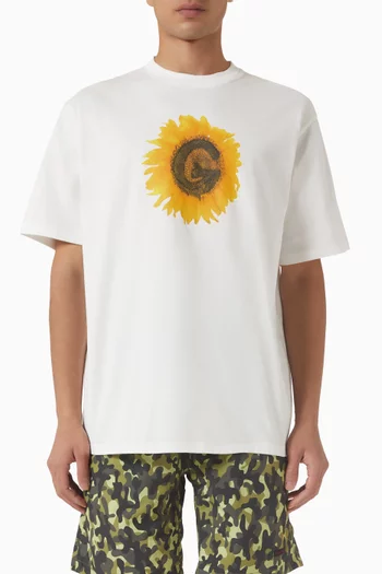 G-flower T-shirt in Cotton