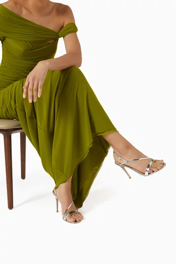 Manhattan 95 Sandals in Metallic Leather