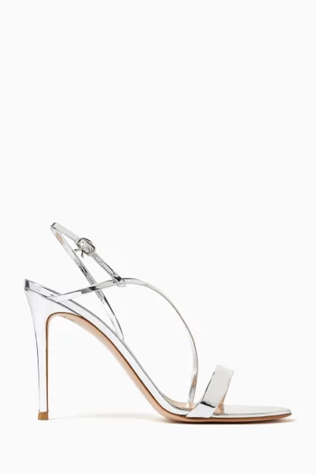 Manhattan 95 Sandals in Metallic Leather
