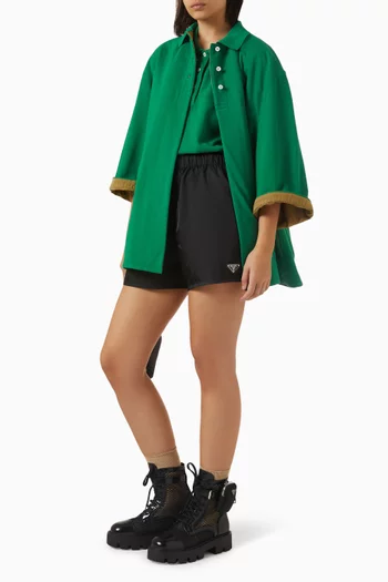 Blouson Jacket in Piqué-knit