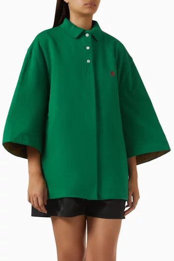Blouson Jacket in Piqué-knit