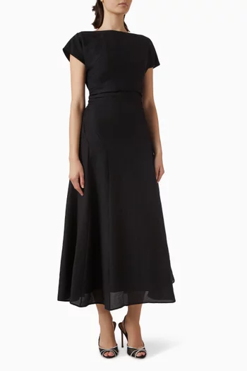 Skyla Ruched Dress in Modal Blend