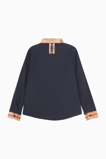 Map Collar Shirt