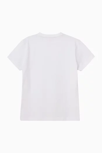 Tie-print T-shirt in Cotton