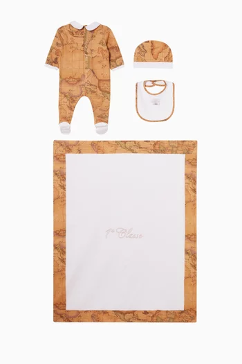 Geo Classic Sleepsuit Set in Cotton