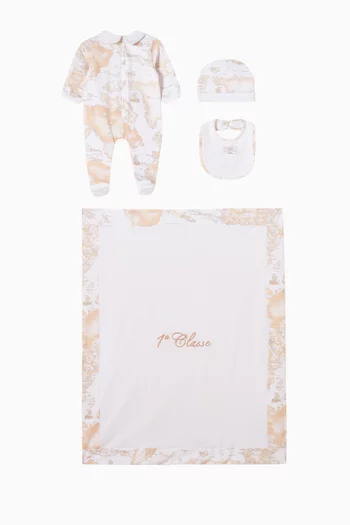 Geo Classic Sleepsuit Set in Cotton