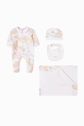 Geo Classic Sleepsuit Set in Cotton