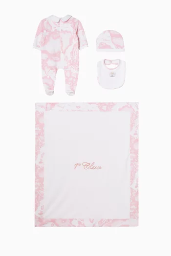 Geo Classic Sleepsuit Set in Cotton