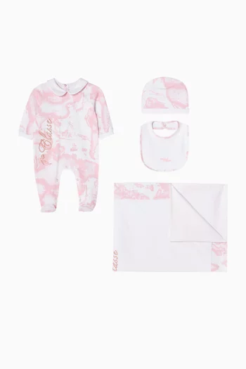 Geo Classic Sleepsuit Set in Cotton