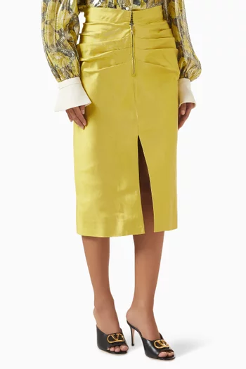 Shantung Skirt in Silk
