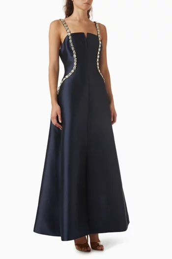 Santina Embellished Gown in Taffeta