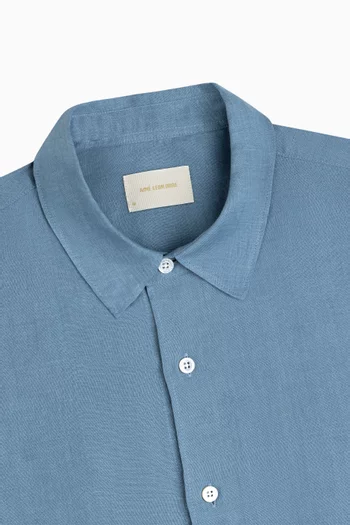 Long-Sleeve Linen Shirt