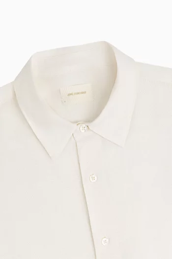 Long-Sleeve Linen Shirt