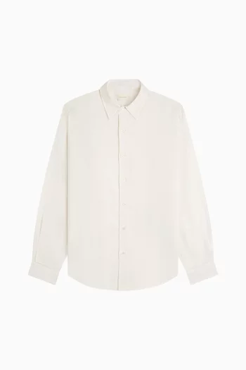 Long-Sleeve Linen Shirt