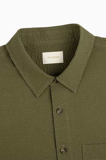 Short-Sleeve Seersucker Shirt