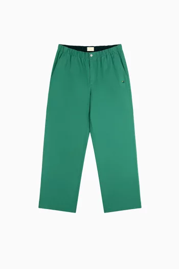 Washed Cotton Windbreaker Pant