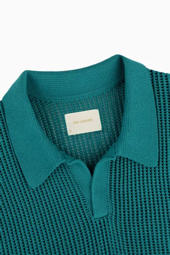Mesh Knit Polo