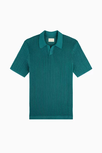 Mesh Knit Polo