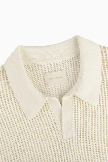 Mesh Knit Polo
