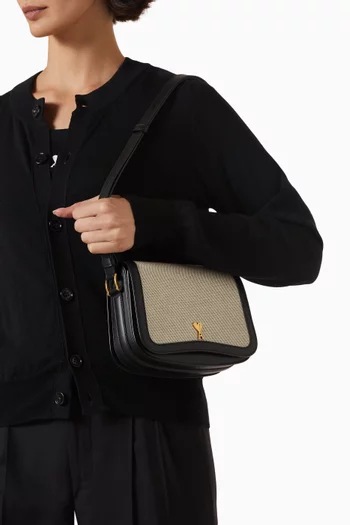 Paris Paris Crossbody Bag in Canvas & Leather