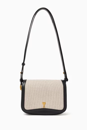 Paris Paris Crossbody Bag in Canvas & Leather