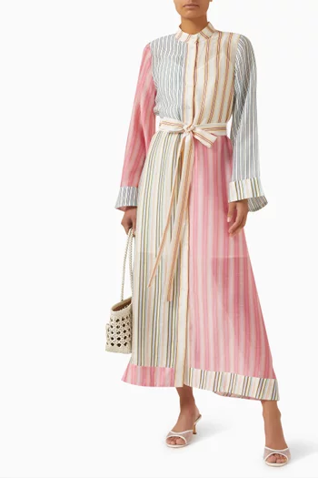 Neottia Belted Dress in Lyocell Blend