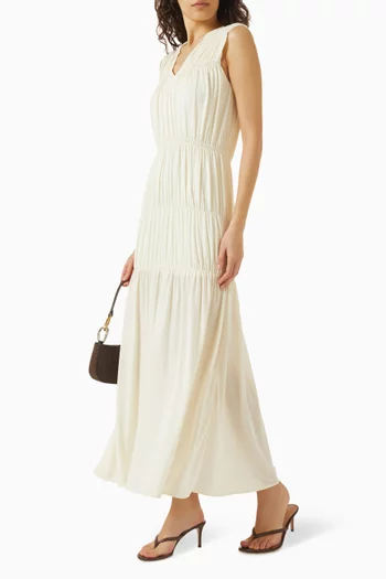 Wrinkle Maxi Dress in Lyocell