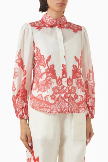 Vivian Blouse in Silk Blend
