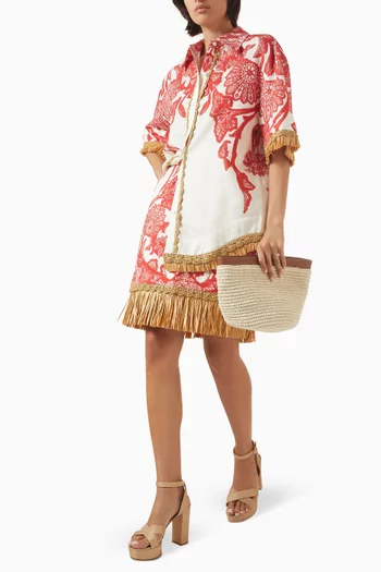 Remy Fringe Shirt in Linen Blend
