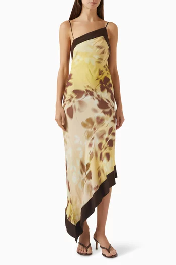 Blaise Asymmetric Midi Dress