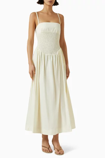 Marceline Maxi Dress in Cotton-poplin