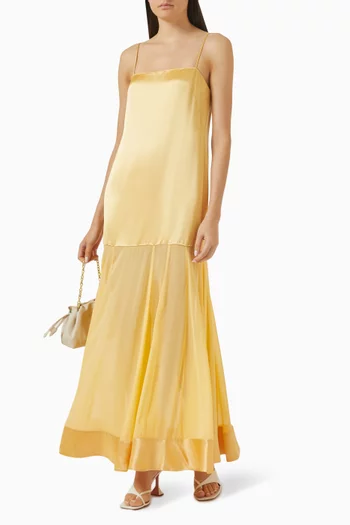 Moraya Dropped Waist Maxi Dress