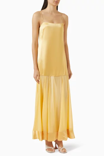 Moraya Dropped Waist Maxi Dress